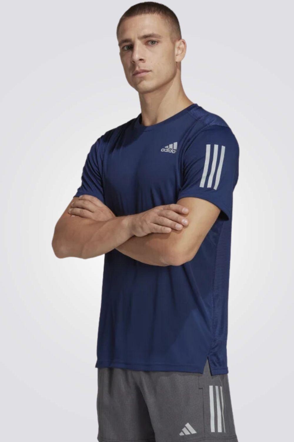 ADIDAS - טישירט לגבר OWN THE RUN TEE בצבע נייבי - MASHBIR//365