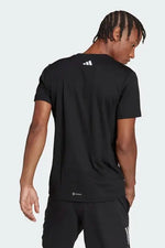 ADIDAS - טישירט לגבר RUN ICONS 3 BAR בצבע שחור - MASHBIR//365