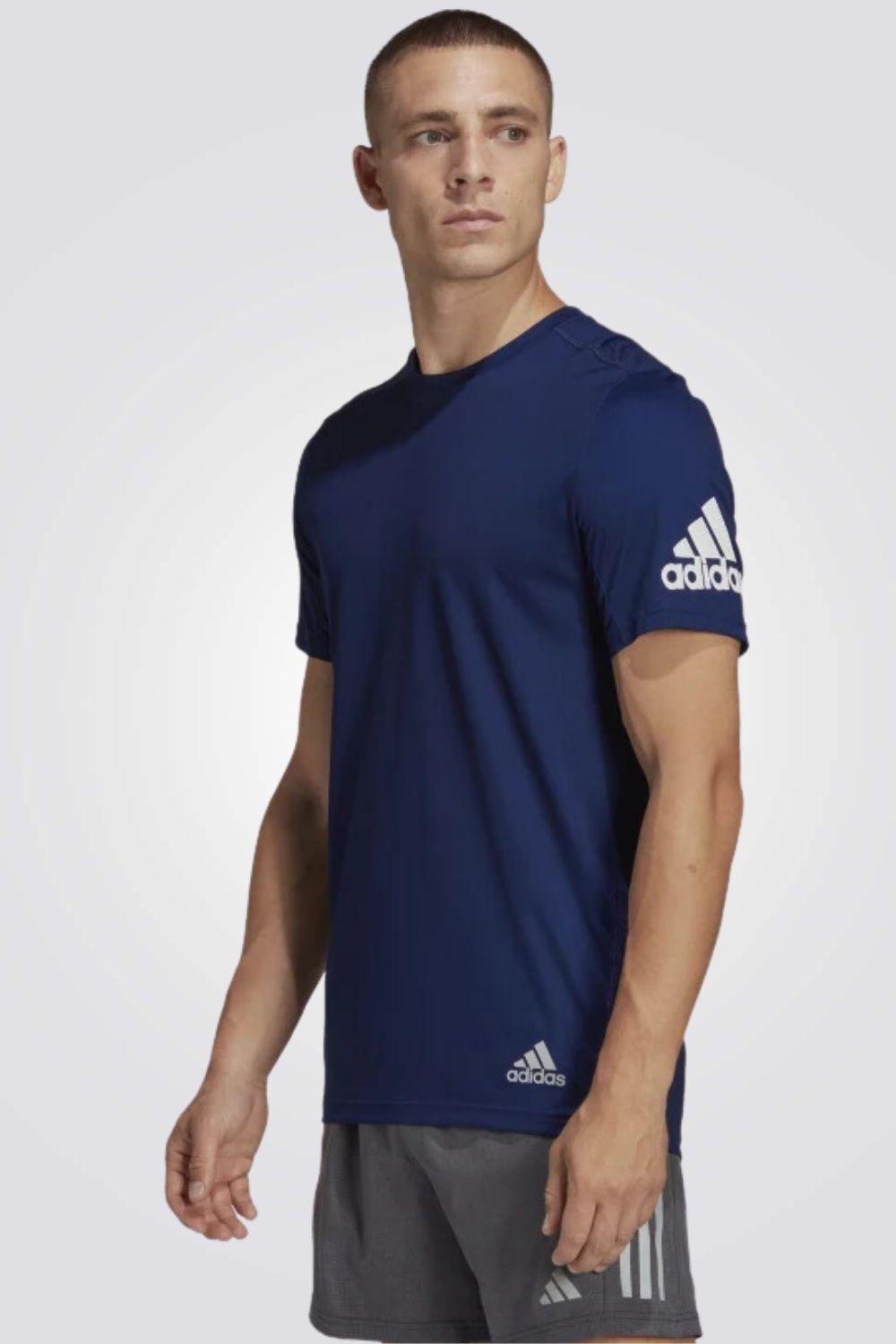 ADIDAS - טישירט לגבר RUN IT TEE M בצבע כחול - MASHBIR//365