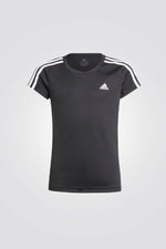 ADIDAS - טישירט לנערות STRIPES בצבע שחור - MASHBIR//365