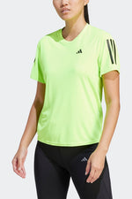 ADIDAS - טישירט לנשים OWN THE RUN בצבע ירוק זוהר - MASHBIR//365