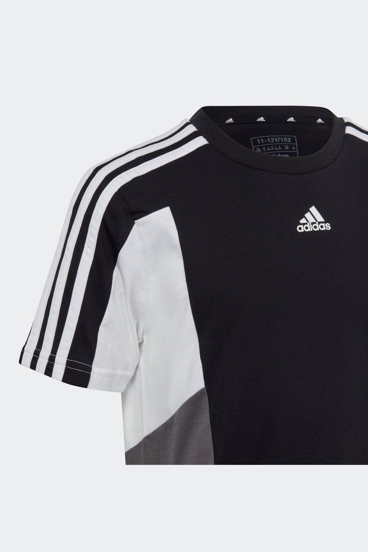 ADIDAS - טישירט לנוער בצבע שחור ואפור - MASHBIR//365