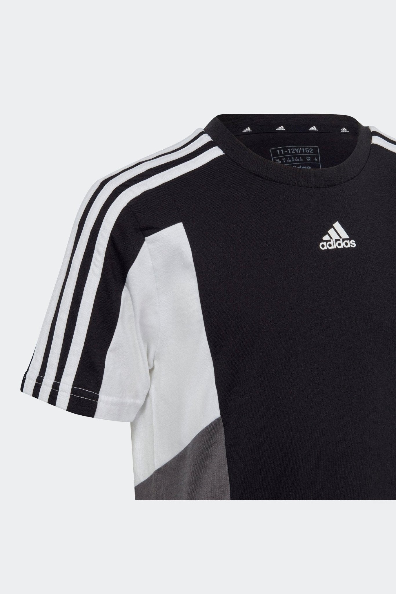 ADIDAS - טישירט לנוער בצבע שחור ואפור - MASHBIR//365