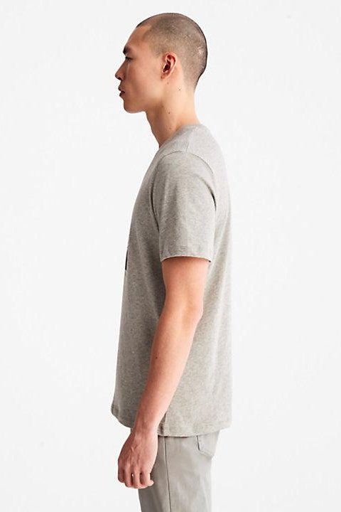 TIMBERLAND - טישירט LOGO אפורה - MASHBIR//365