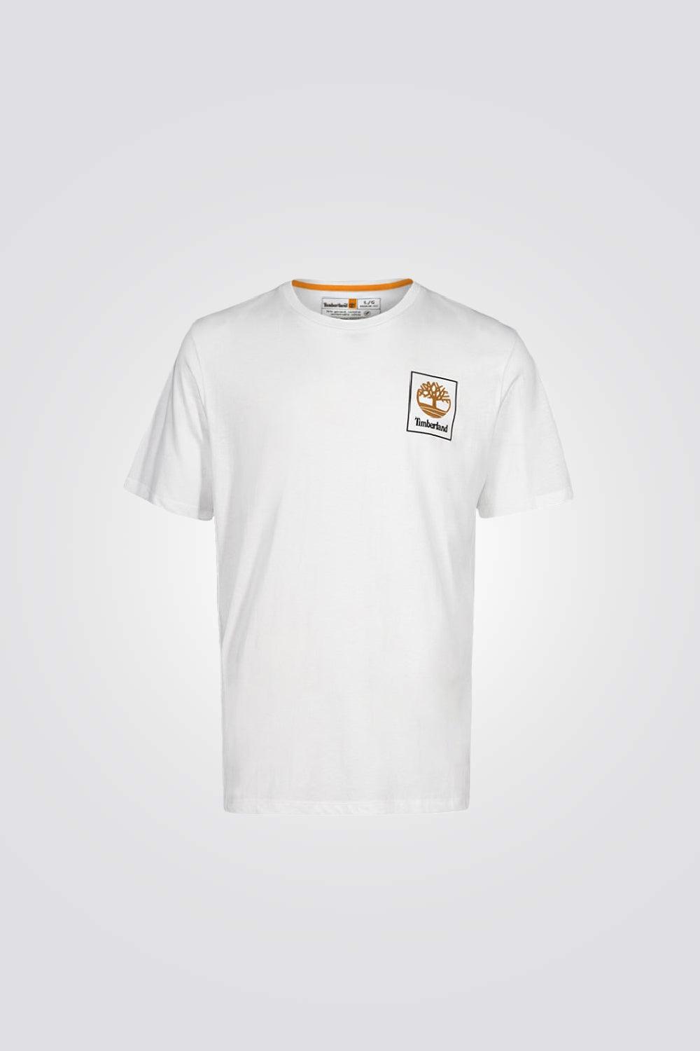 TIMBERLAND - טישירט LOGO בצבע לבן - MASHBIR//365