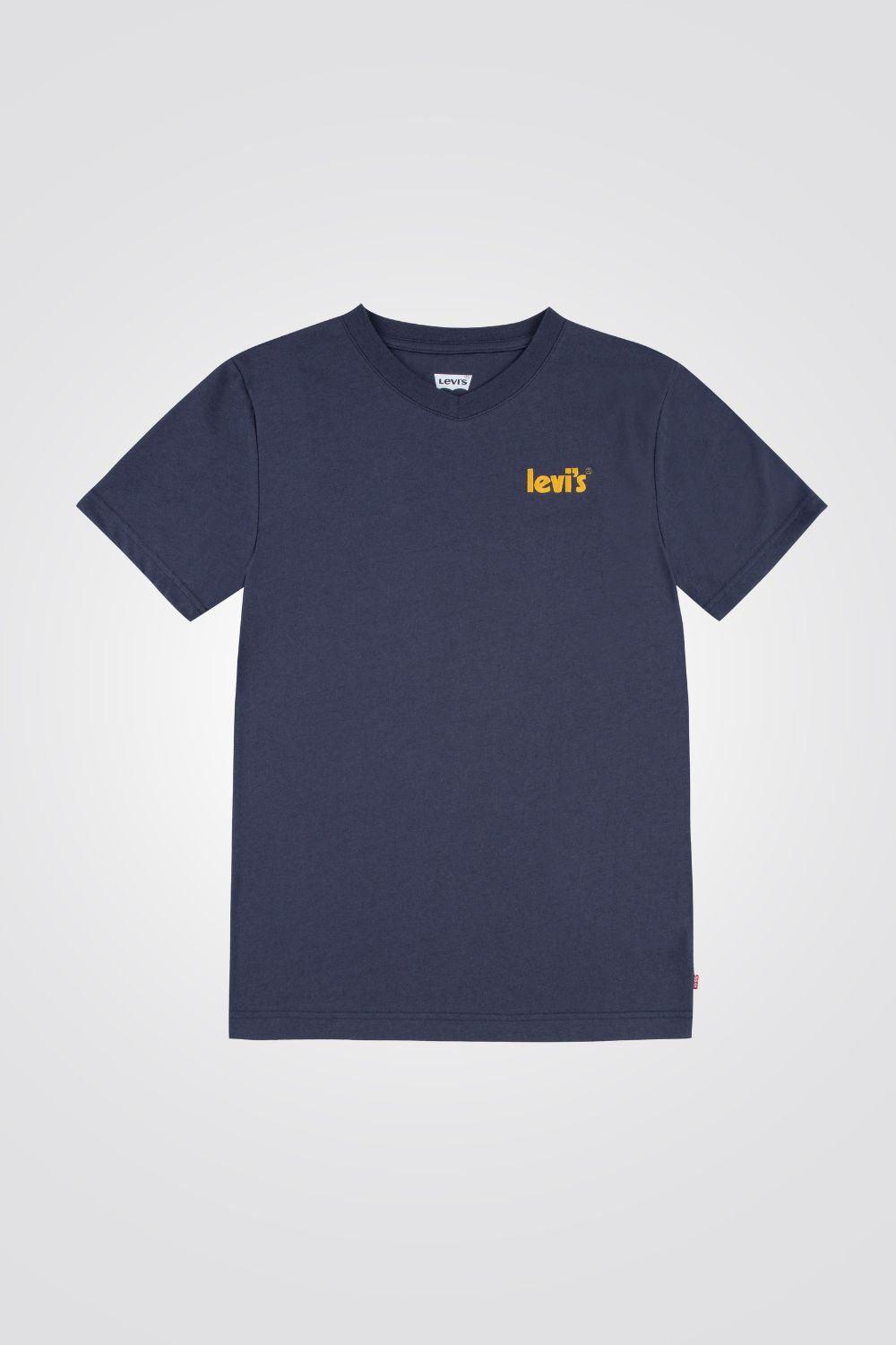 LEVI'S - טישירט LOGO V-NECK בצבע כחול לנוער - MASHBIR//365
