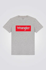 WRANGLER - טישירט לוגו בצבע אפור - MASHBIR//365
