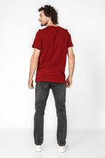 Tommy Hilfiger - טישירט לוגו בצבע בורדו - MASHBIR//365