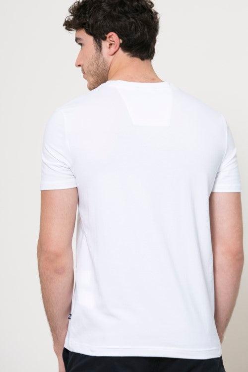 NAUTICA - טישירט לוגו בצבע לבן - MASHBIR//365