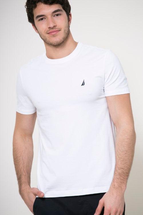 NAUTICA - טישירט לוגו בצבע לבן - MASHBIR//365