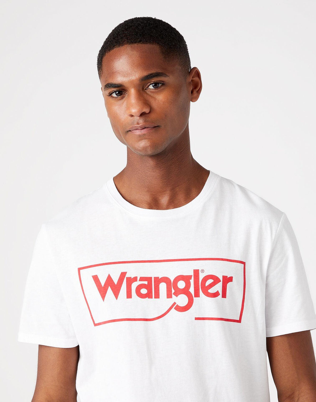 WRANGLER - טישירט לוגו בצבע לבן - MASHBIR//365