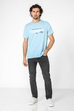 Tommy Hilfiger - טישירט לוגו בצבע תכלת - MASHBIR//365