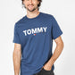 Tommy Hilfiger - טישירט לוגו בצבע כחול - MASHBIR//365 - 1