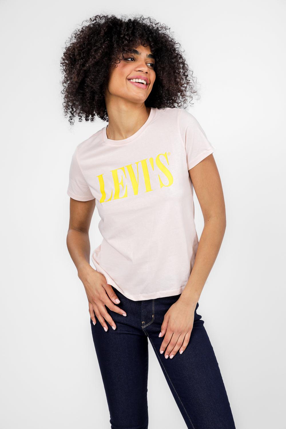 LEVI'S - טישירט לוגו בצבע ורוד - MASHBIR//365