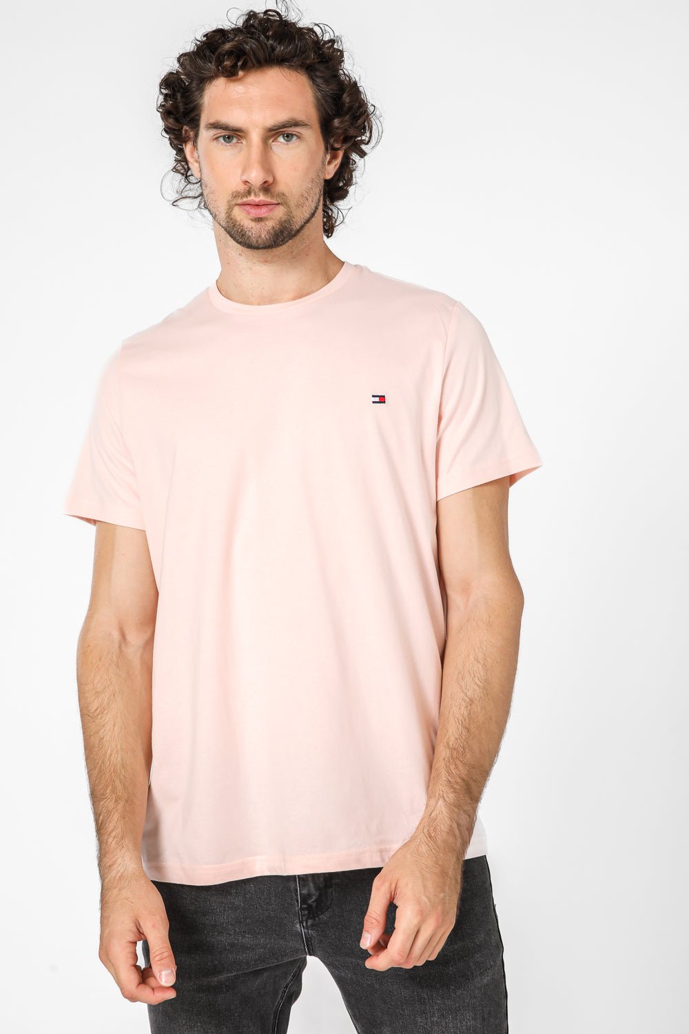 Tommy Hilfiger - טישירט לוגו בצבע ורוד - MASHBIR//365