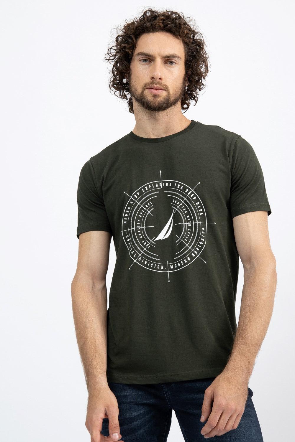 NAUTICA - טישירט לוגו FOREST NIGHT - MASHBIR//365