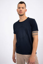 NAUTICA - טישירט לוגו עגול צבע NAVY - MASHBIR//365