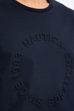NAUTICA - טישירט לוגו עגול צבע NAVY - MASHBIR//365