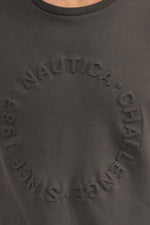 NAUTICA - טישירט לוגו עגול צבע זית - MASHBIR//365