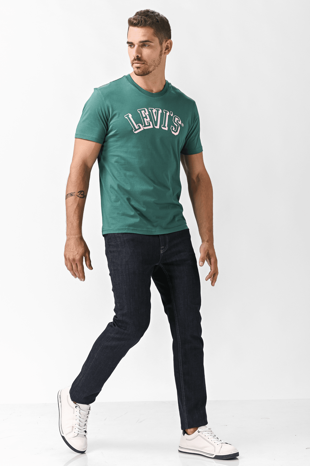 LEVI'S - טישירט לוגו קצרה בצבע ירוק - MASHBIR//365