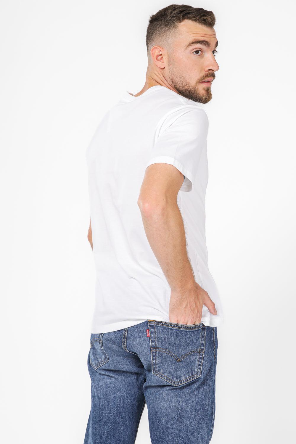 LEVI'S - טישירט לוגו קצרה בצבע לבן - MASHBIR//365