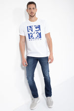 NAUTICA - טישירט לוגו לבנה - MASHBIR//365