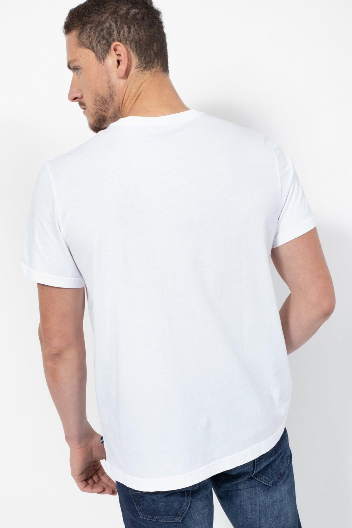 NAUTICA - טישירט לוגו לבנה - MASHBIR//365