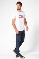 EMPORIO VALENTINI - טישירט לוגו לבנה עם כיתוב לוגו - MASHBIR//365