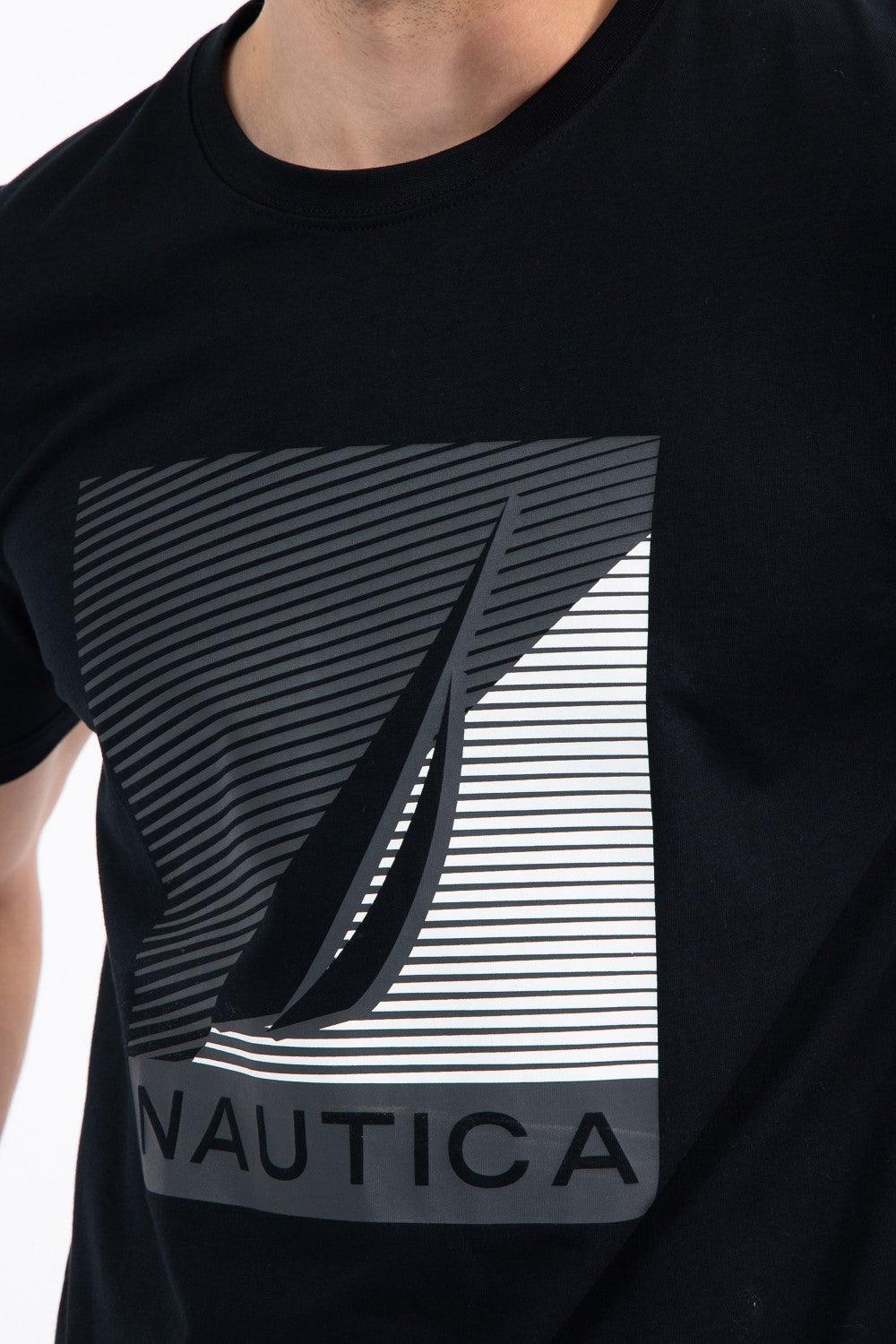 NAUTICA - טישירט לוגו שחורה - MASHBIR//365