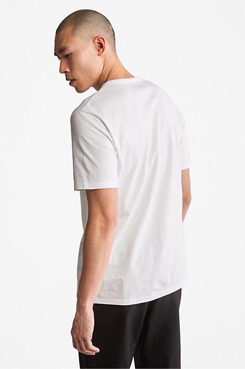 TIMBERLAND - טישירט עם הדפס גרפי בצבע לבן - MASHBIR//365