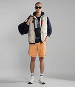 NAPAPIJRI - טישירט עם הדפס לוגו בצבע נייבי - MASHBIR//365