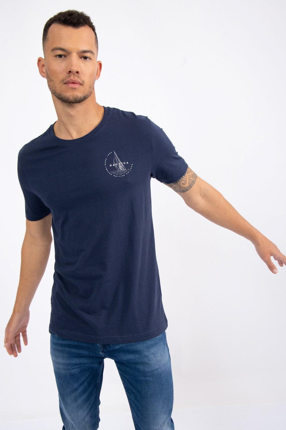 NAUTICA - טישירט עם הדפס NAVY - MASHBIR//365