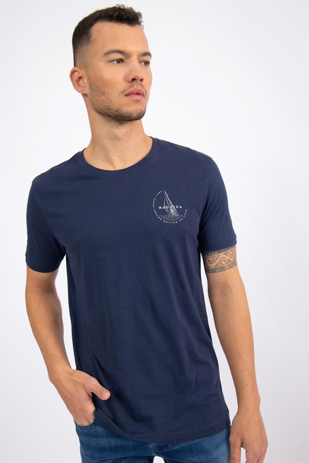 NAUTICA - טישירט עם הדפס NAVY - MASHBIR//365