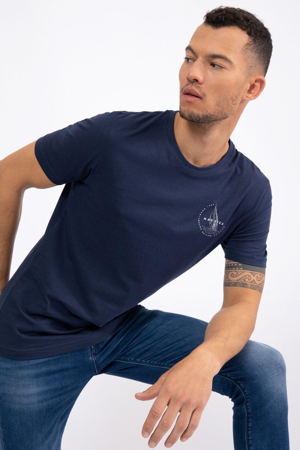 NAUTICA - טישירט עם הדפס NAVY - MASHBIR//365