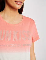 MORGAN - טישירט עם כיתוב בצבע ורוד - MASHBIR//365