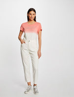 MORGAN - טישירט עם כיתוב בצבע ורוד - MASHBIR//365