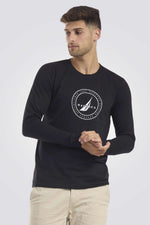 NAUTICA - טישירט עם לוגו צבע שחור - MASHBIR//365