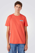 WRANGLER - טישירט עם לוגו בצבע אפרסק - MASHBIR//365