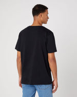 WRANGLER - טישירט עם לוגו בצבע שחור - MASHBIR//365