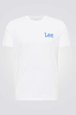 LEE - טישירט MEDIUM WOBBLY בצבע לבן - MASHBIR//365