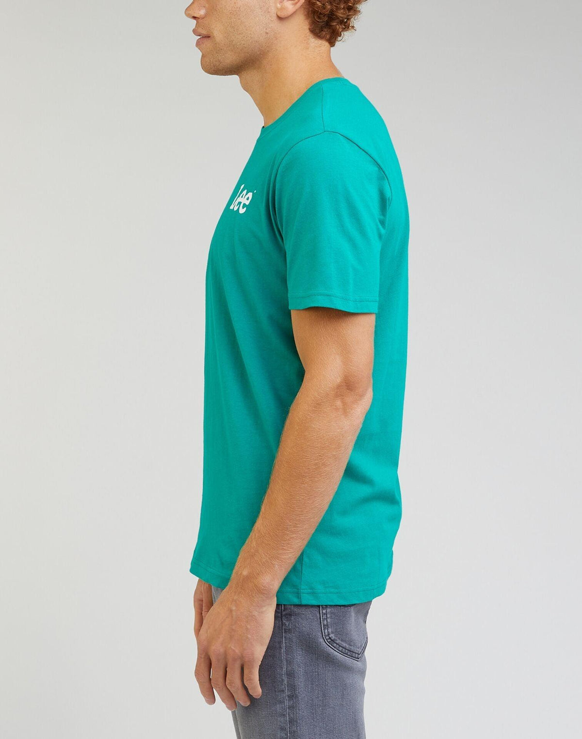 LEE - טישירט MEDIUM WOBBLY בצבע טורקיז - MASHBIR//365