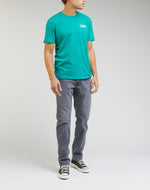 LEE - טישירט MEDIUM WOBBLY בצבע טורקיז - MASHBIR//365