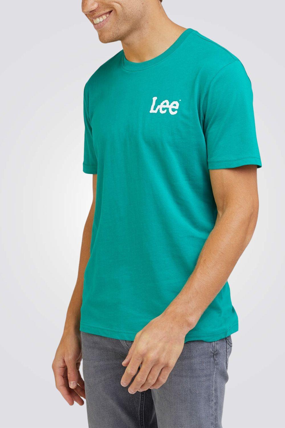 LEE - טישירט MEDIUM WOBBLY בצבע טורקיז - MASHBIR//365
