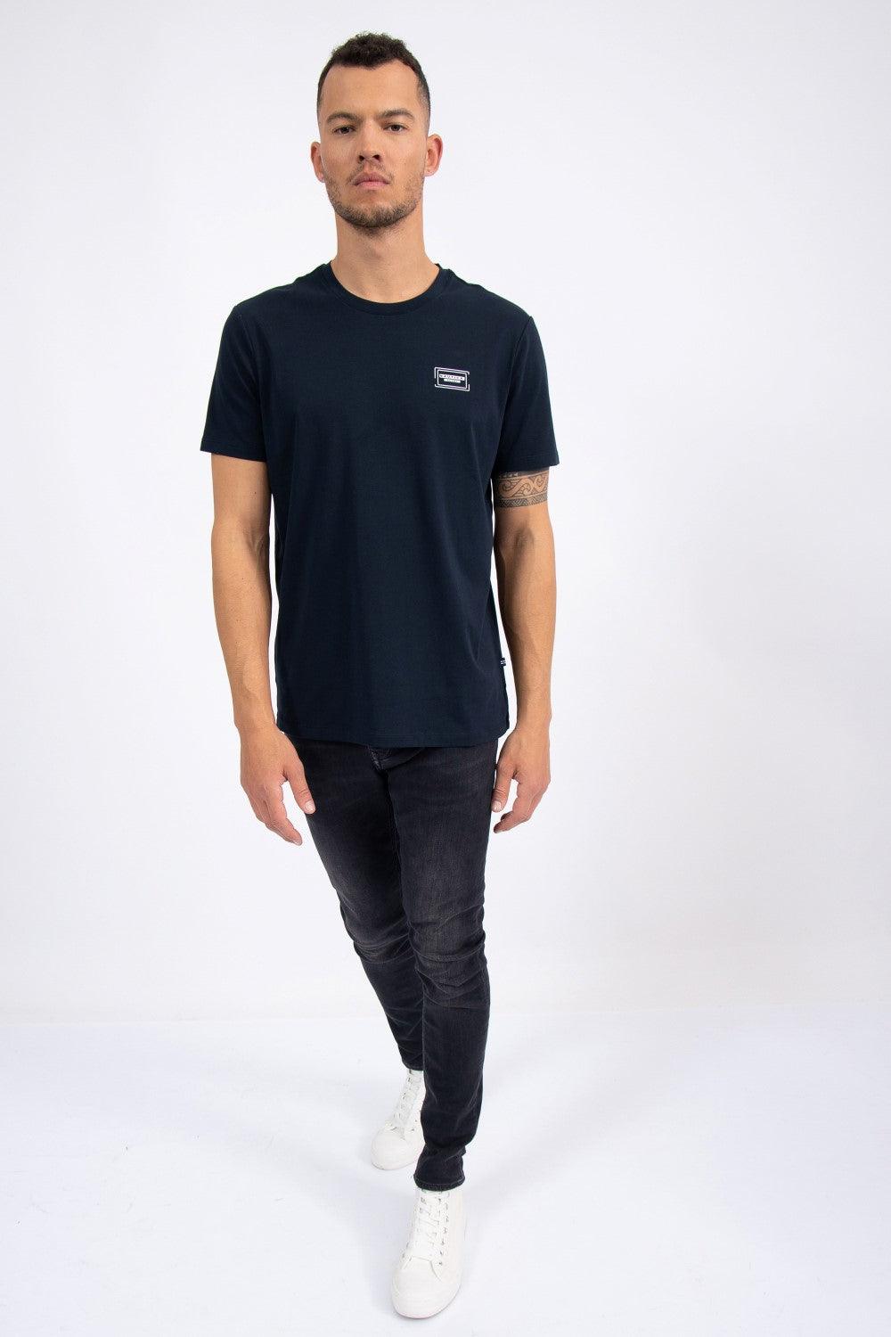 NAUTICA - טישירט NAVY עם כיתוב לוגו - MASHBIR//365