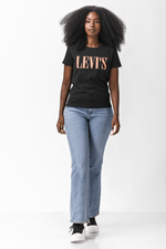LEVI'S - טישירט NEON SERIF LOGO TEE שחורה - MASHBIR//365