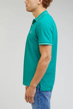 LEE - טישירט PIQUE POLO בצבע טורקיז - MASHBIR//365