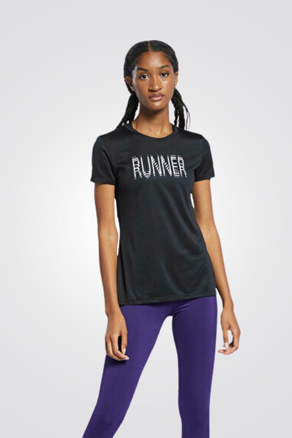REEBOK - טישירט RUN ESSENTIALS בצבע שחור - MASHBIR//365