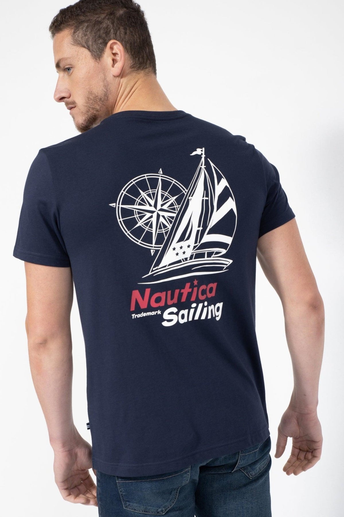 NAUTICA - טישירט SAILING כחול נייבי - MASHBIR//365