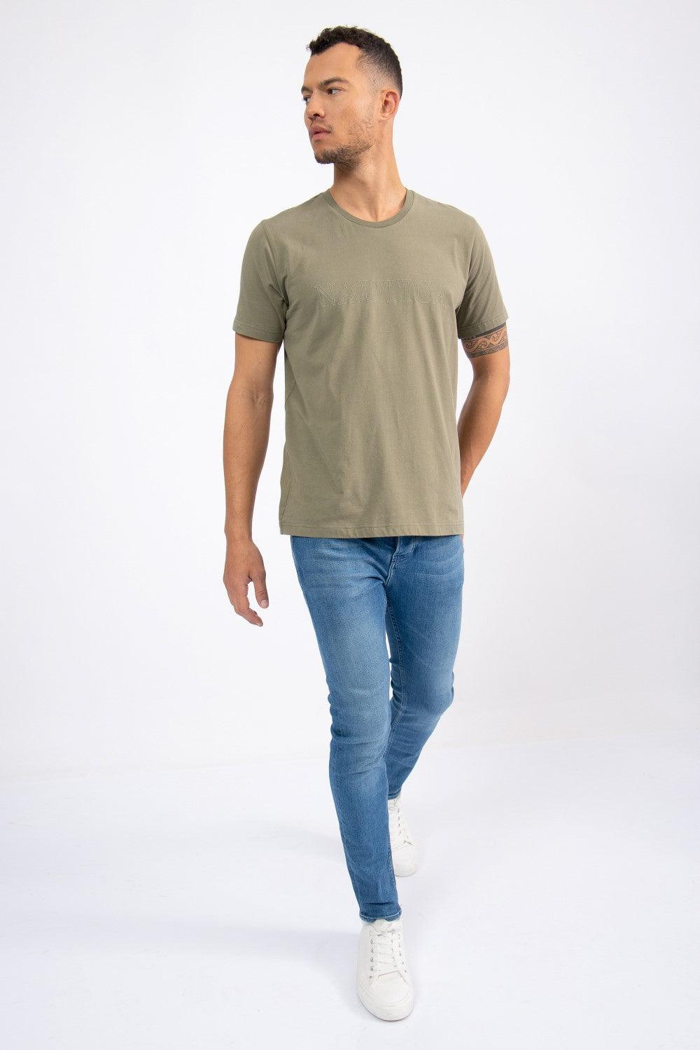 NAUTICA - טישירט שרוול קצר ירוק זית - MASHBIR//365