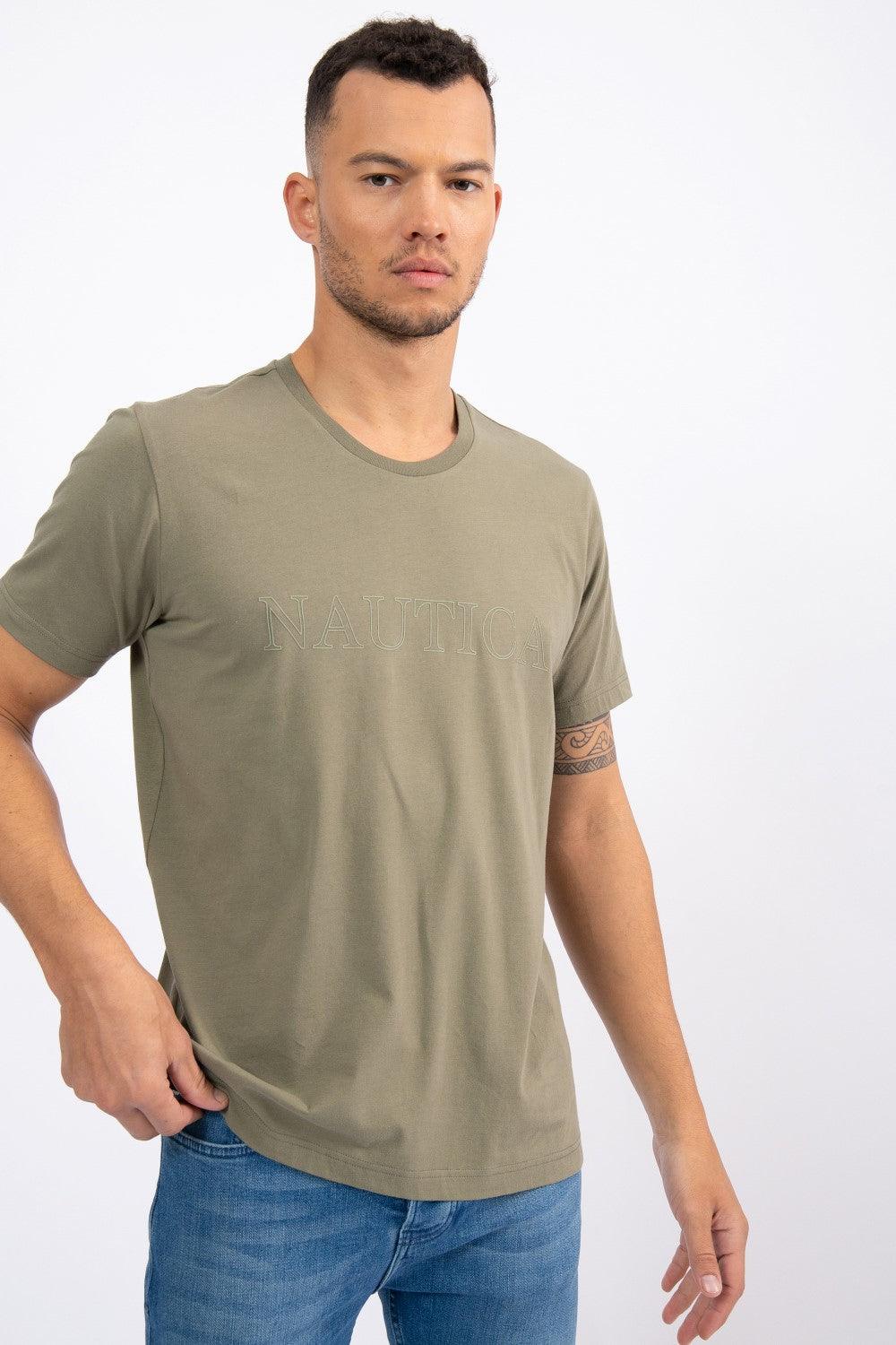 NAUTICA - טישירט שרוול קצר ירוק זית - MASHBIR//365